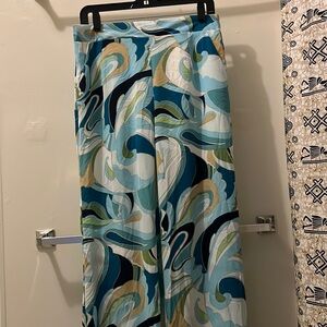 NY & Co lightweight multicolored blue pants